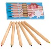 Creioane promotionale colorate din lemn in cutie din carton - 0504095