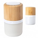 Boxe audio cu conexiune wireless prin bluetooth din lemn de bambus cu lumina LED - AP7211