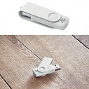 Memory stick-uri USB antibacteriane promotionale de 16 GB cu capac metalic - MO1204