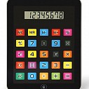 Calculatoare promotionale de birou cu forma de tableta si butoane colorate - MO7753