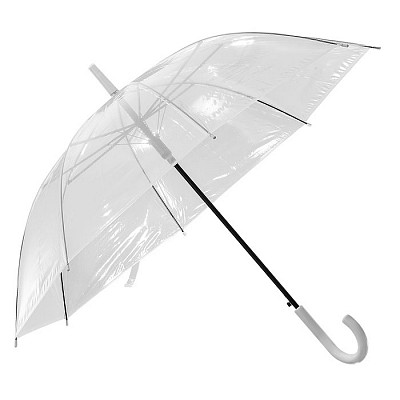 umbrele promotionale transparente cu maner curb 18501
