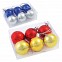 Set de 6 ornamente promotionale de craciun cu forma de glob - 0905021