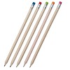 Creioane promotionale din lemn cu radiera colorat si varf ascutit - R73766