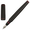 Stilouri metalice de lux cu corp negru si insertii rosii - Cerruti Halo NSN1352