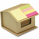 Blocnotesuri in forma de casa cu etichete autoadezive colorate - Recyclopad MO7304
