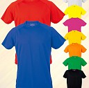 Tricouri promotionale unisex din poliester cu guler rotund - AP791930