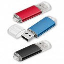 Memory stick-uri USB promotionale metalice cu capac de protectie transparent - 45184