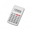Calculatoare promotionale de birou cu carcasa din plastic si butoane cauciucate - 61083