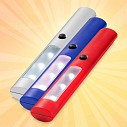 Lanterne promotionale din plastic cu trei LED-uri si doi magneti pentru prindere - 10421901