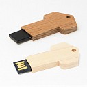 Stick-uri USB promotionale din lemn cu forma de cheie - CM1159