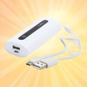 Power bank-uri promotionale din plastic cu cablu USB inclus - AP741929 Power bank-uri promotionale din plastic cu cablu USB inclus - AP741929