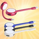 Hub-uri USB promotionale din plastic flexibil cu lanterna - AP741843 Hub-uri USB promotionale din plastic flexibil cu lanterna - AP741843