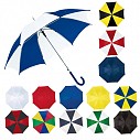 Umbrele promotionale colorate cu maner curb din plastic - 0103012