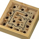 Jocuri promotionale de labirint din lemn cu bila metalica - 0501035
