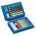 Seturi de creioane promotionale colorate cu radiera si ascutitoare - 0504037