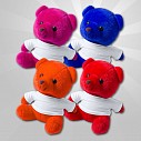 Ursuleti promotionali din plus cu tricou alb - AP781275 Ursuleti promotionali din plus cu tricou alb - AP781275