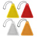 Brelocuri reflectorizante promotionale cu forma triunghiulara si lantic pentru prindere - MO9102