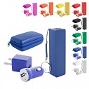 Seturi promotionale de baterie de 1000 mAh cu incarcator USB auto si AC - AP741904 Seturi promotionale de baterie de 1000 mAh cu incarcator USB auto si AC - AP741904