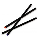Creioane promotionale negre cu piatra decorativa colorata - V6592