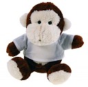 Maimute promotionale din plus cu tricou gri pentru inscriptionat - HE285