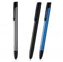 Pixuri promotionale din aluminiu cu agatatoare neagra si varf touch pen - AP852014