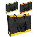 Sacose de cumparaturi promotionale bicolore cu toarte lungi - 07114