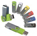 Stick-uri USB promotionale de 4 GB cu protectie metalica si inel pentru chei - 12464