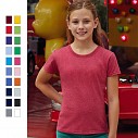 Tricouri promotionale de fete, colorate, cu guler rotund si maneci scurte - F18101