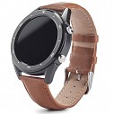 Ceasuri de mana smart watch promotionale cu design elegant si curea din piele naturala - 97431