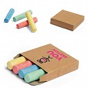Cutii din carton kraft cu 4 crete colorate - 91940