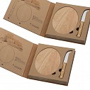 Seturi de tocatoare promotionale cu cutit pentru branzeturi in cutie de carton - 0191