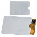 Port carduri albe promotionale cu protectie RFID si spatiu pentru 2 carduri - 0831