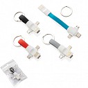 Brelocuri promotionale cu 3 cabluri USB pentru incarcare - P302111