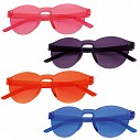 Ochelari de soare promotionali cu lentile colorate si rama din plastic - 0603089