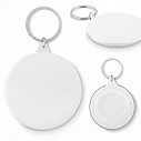 Brelocuri metalice promotionale de tip insigna cu inel metalic pentru chei - MO9333