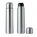 Termosuri argintii promotionale de 1 litru cu design clasic - MO9703