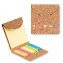 Notes-uri promotionale cu etichete colorate adezive si coperta din pluta - MO9858