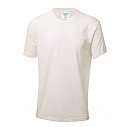Tricouri albe barbatesti promotionale din bumbac cu guler rotund - AP721736