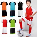 Echipamente sport bicolore, pentru copii, tricou si sort - Premier 0433C
