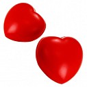 Inimi antistres rosii promotionale din spuma poliuretanica - R73933