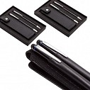 Seturi de 2 pixuri metalice promotionale de lux cu etui din piele naturale - R01071 Seturi de 2 pixuri metalice promotionale de lux cu etui din piele naturale - R01071