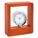 Ceasuri promotionale de birou, cromate cu rama din lemn - 0401222