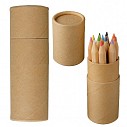 Seturi de creioane colorate in tub din carton cu capac - R73780