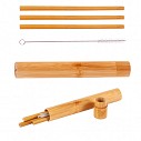Seturi de 3 paie de baut din bambus cu perie de curatat - R08221
