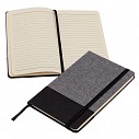 Carnetele promotionale A5 cu coperta gri din panza si pagini liniate - R73657 Carnetele promotionale A5 cu coperta gri din panza si pagini liniate - R73657