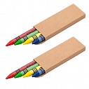 Seturi de patru creioane promotionale colorate din ceara - R73762