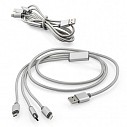 Cabluri USB promotionale cu 3 tipuri de conectori - 09071