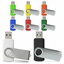 Memory stick-uri USB de 8 GB din plastic colorat cu capac din aluminiu - 44011