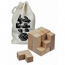 Cuburi puzzle promotionale compuse din 7 piese din lemn - 20088