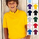 Tricouri polo promotionale pentru copii cu 2 nasturi si maneci scurte - 65/35 Kids 63-417